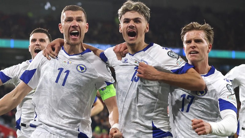 Dzeko ghi 6 bàn trong 9 trận gần nhất cho Bosnia và Herzegovina